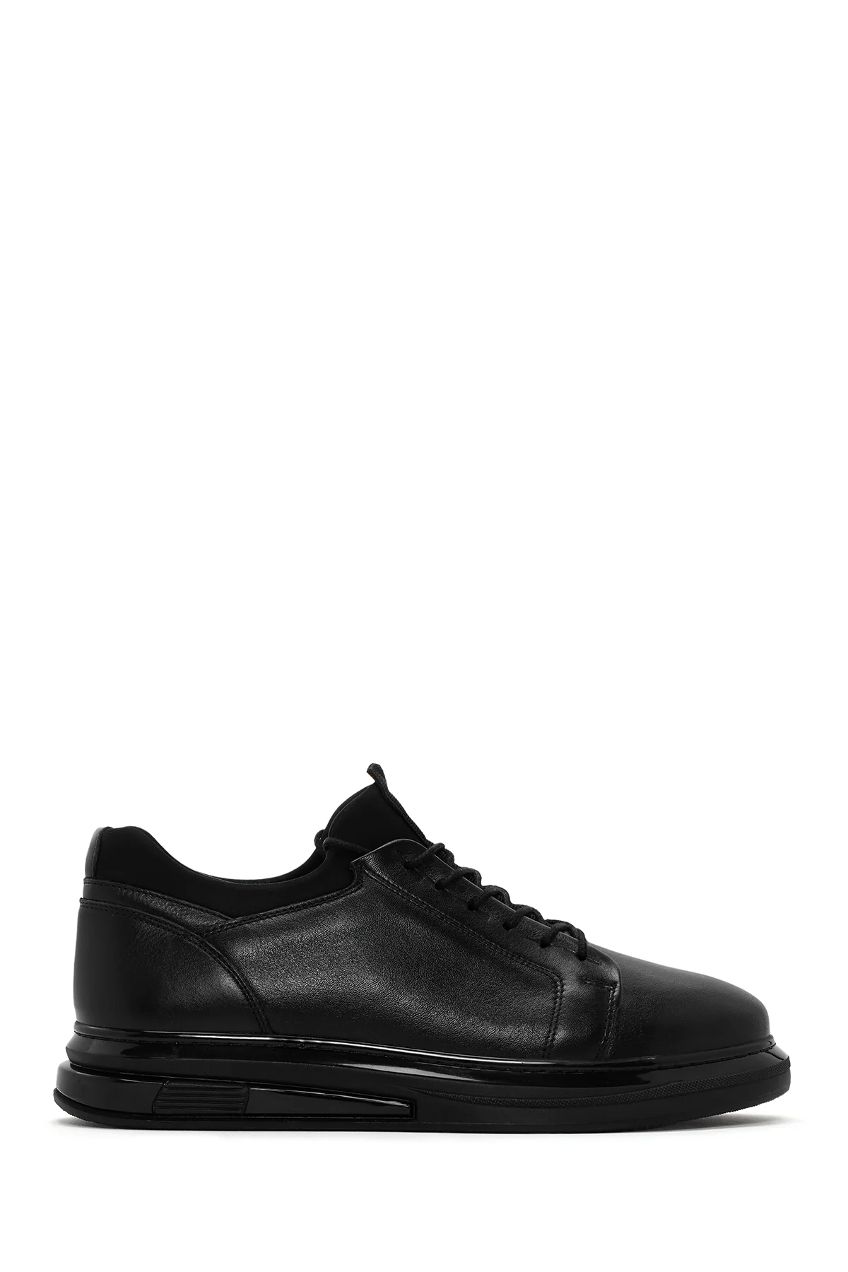 Men's Brown Lace-Up Chunky Sole Nubuck Leather Casual Sneaker