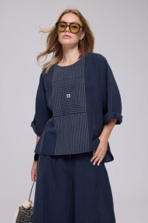 Brown & Cream Colour-Block Shirt Jacket